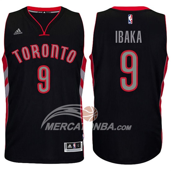 Maglia NBA Ibaka Toronto Raptors 2016-17 Nero